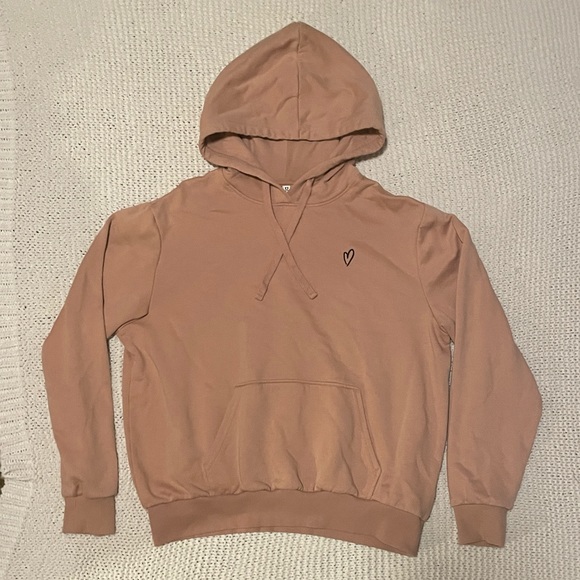 Blush Hoodie w/ Heart - Picture 1 of 3